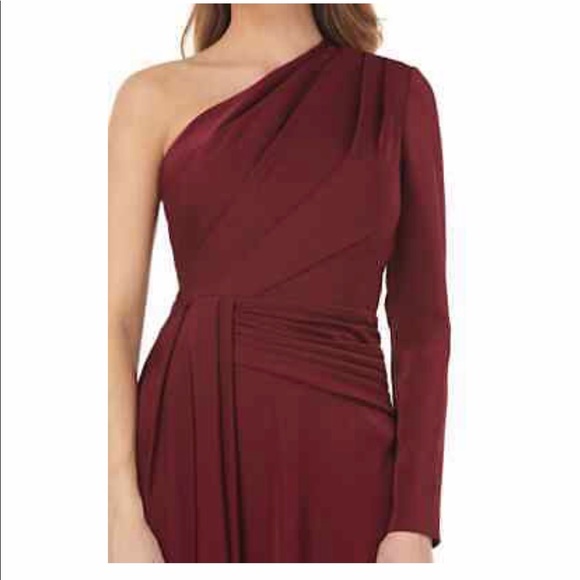 NWT Kay Unger Women’s One Shoulder Gown Dress - Picture 3 of 6